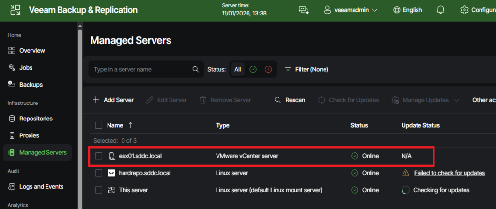 Adding an ESX or vCenter to VBR picture 05
