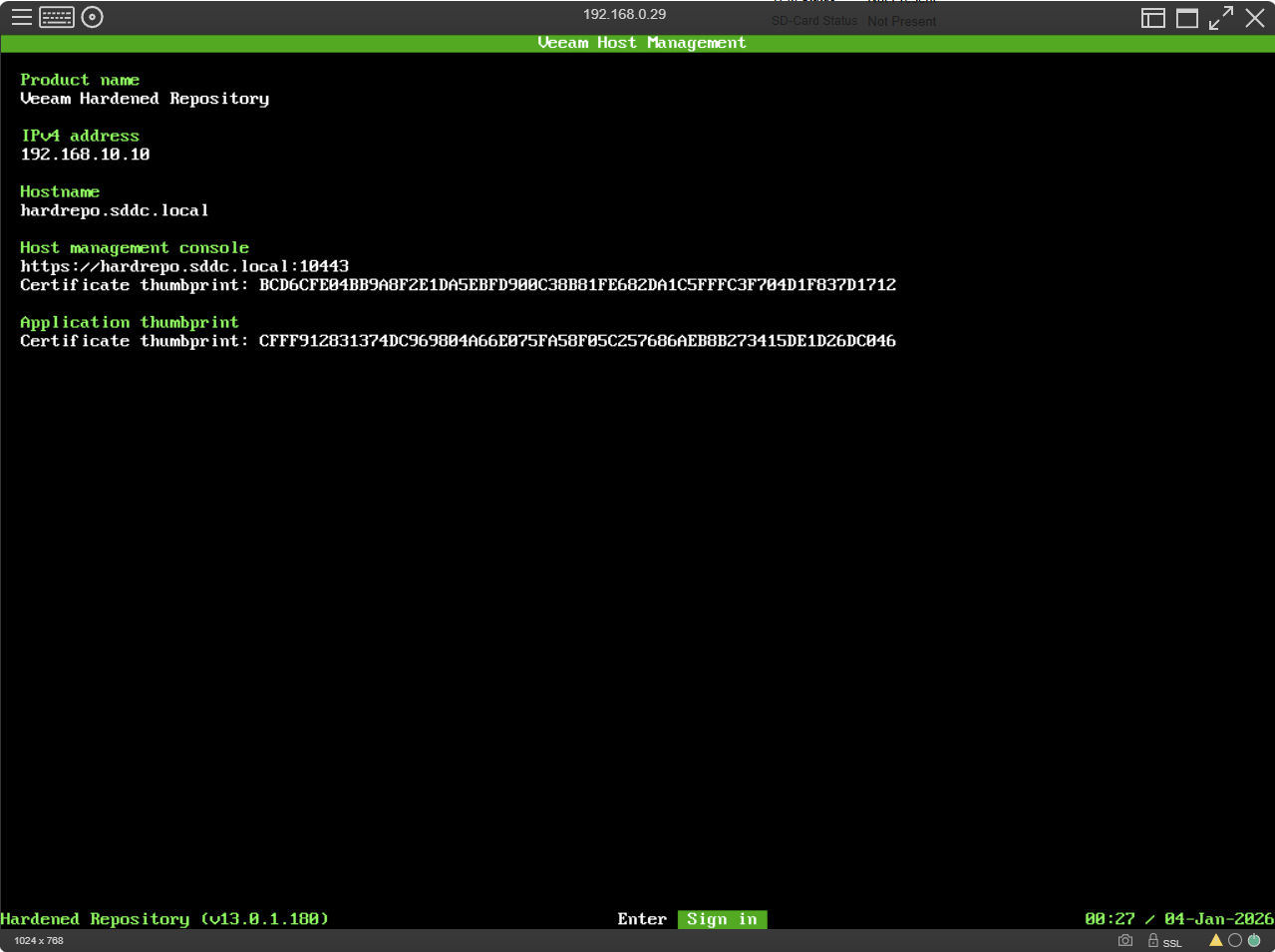 Repo Server Veeam 13 Part 2 - Install a Hardened Repo on an HPE Server - SuperDuper ...
